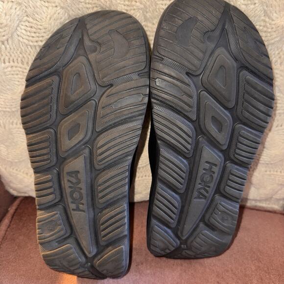 Hoka Ora Recovery Slides Slip On Black Sandals Women's Size 11 Mens 9 Unisex - Picture 4 of 4